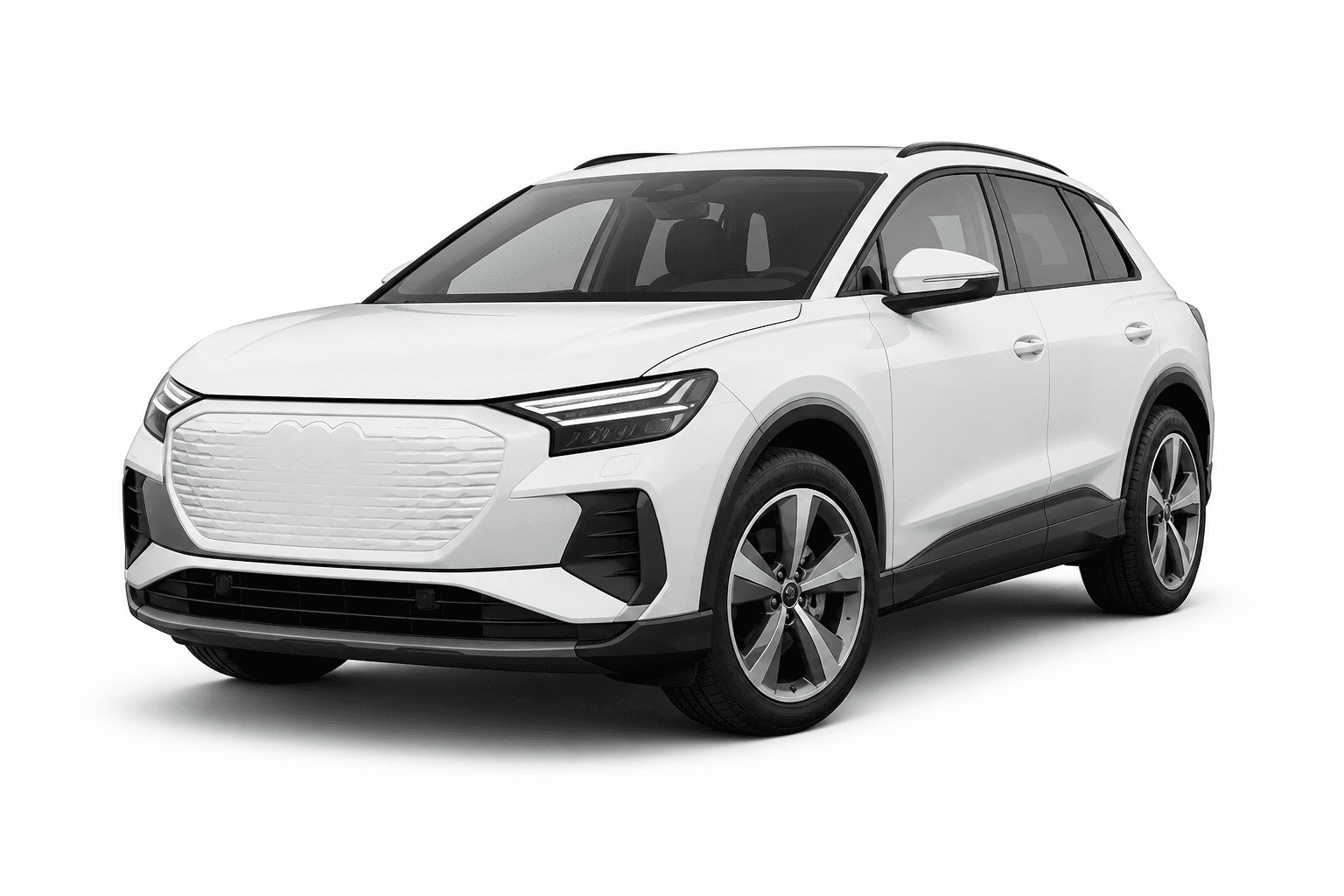 2026 Audi Q4 e-tron in Sapphire Blue — lease deal